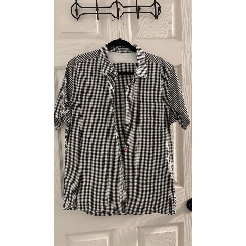 J.Lindeberg Slim Fit Golf Shirt Mens‎ XL Gingham Button Up
